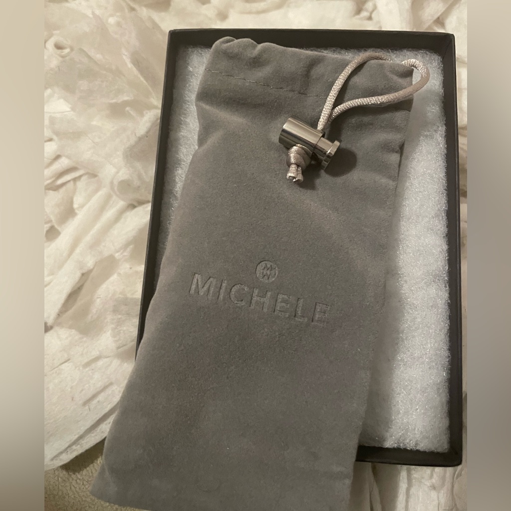Authentic Navy Blue Michele Watch Band